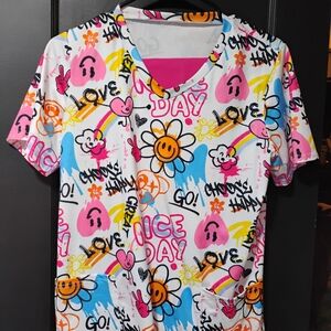 Colorful Graphic Women's Top